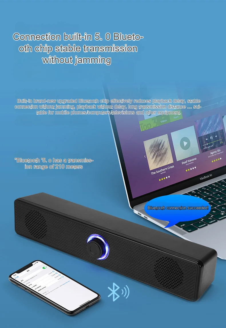 Computer Desktop High-quality Bluetooth Wired Dual-purpose High-volume Microphone Two-in-one Speaker