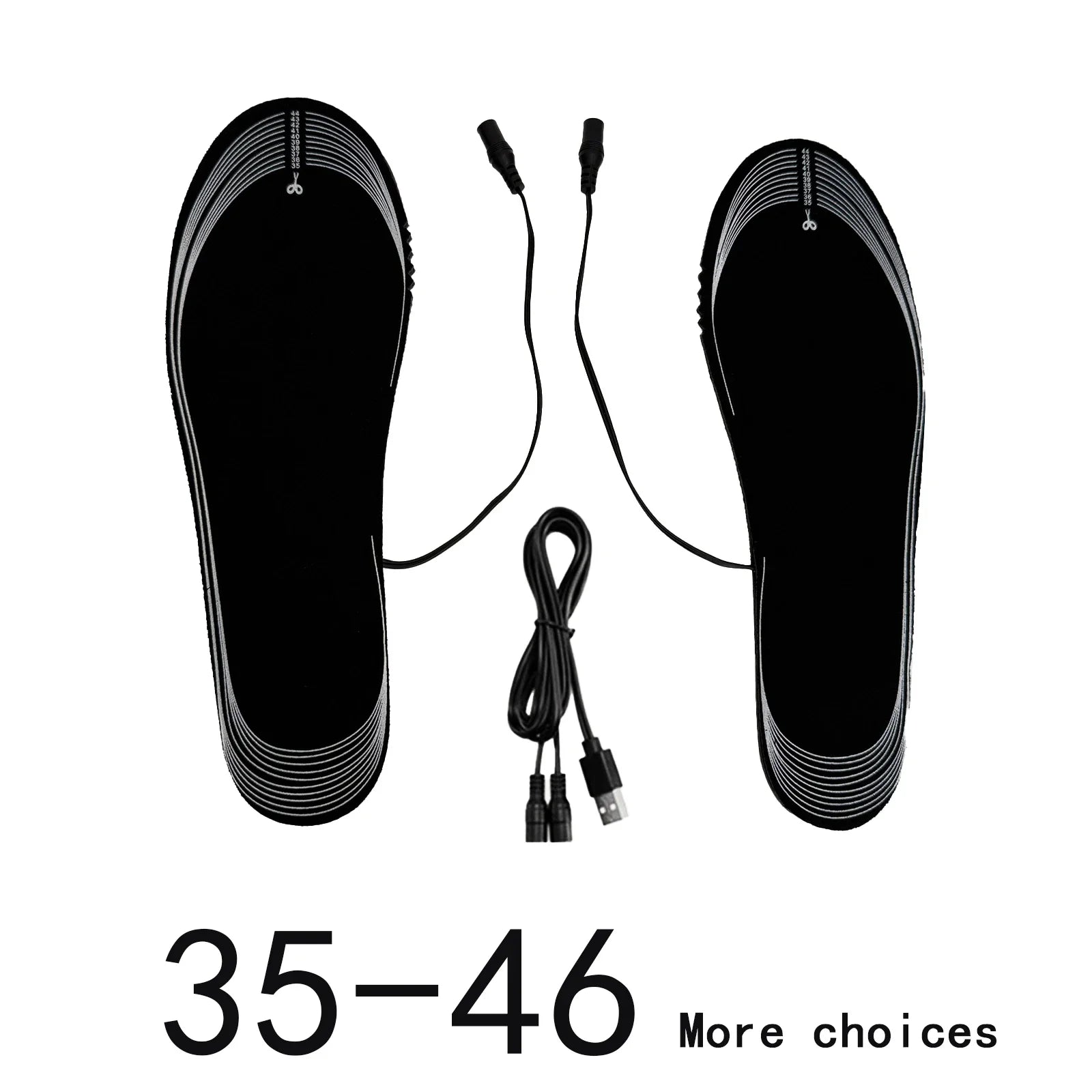 USB Heated Insoles Shoe Electric Foot Warming Pad Feet Warmer Sock Pad Mat Winter Outdoor Sports Heating Insole Winter Warm