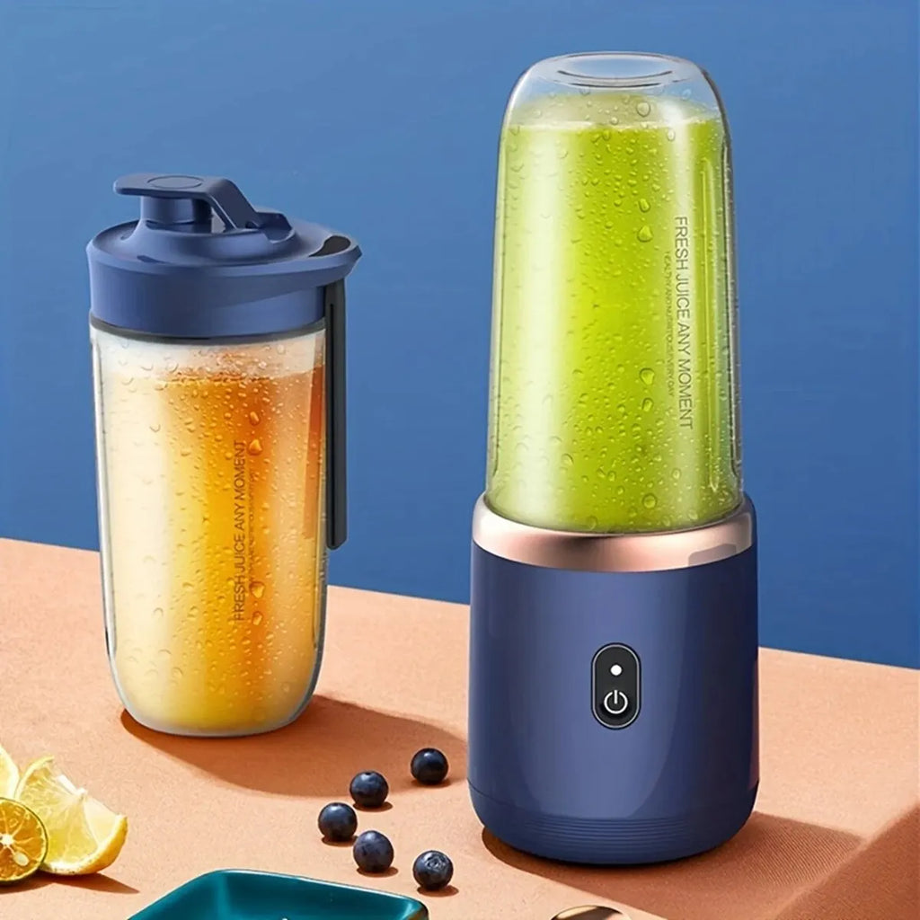 1PCS Juice Extractor Juice Cup Portable Rechargeable Small Juice Cup Home and Outdoor Multifunctional Juice Mixing 2Cups