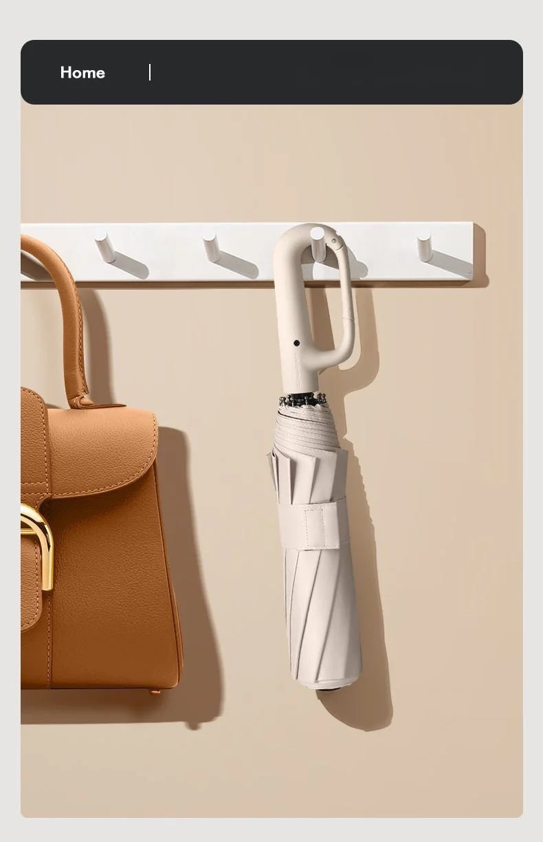 Ring Buckle Design 20 Rib Fully Automatic Umbrella for Men Folding Extra Large Strong Strong WOMEN'S Sunshade Double Umbrella