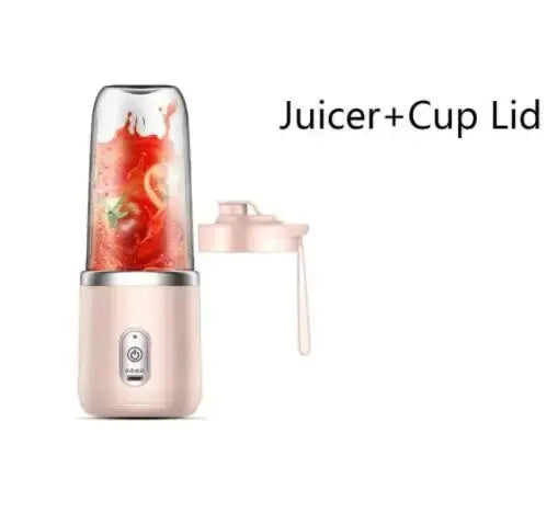 1PCS Juice Extractor Juice Cup Portable Rechargeable Small Juice Cup Home and Outdoor Multifunctional Juice Mixing 2Cups