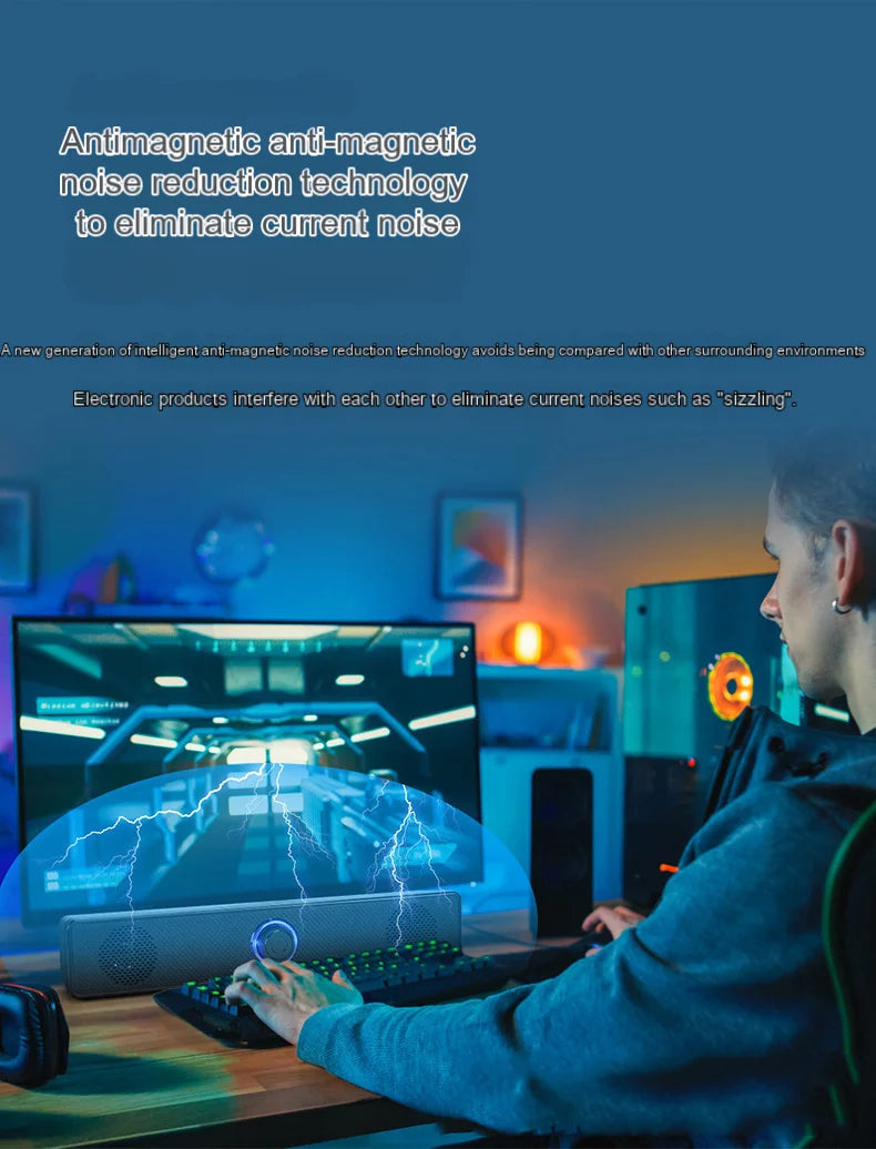 Computer Desktop High-quality Bluetooth Wired Dual-purpose High-volume Microphone Two-in-one Speaker