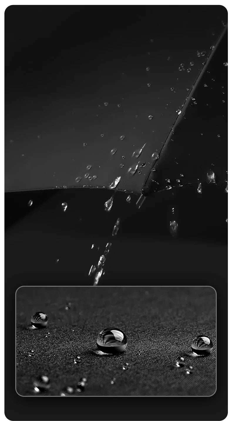 60K Buckle Men Women Umbrella  Fully Automatic Reverse Folding Umbrella with Windproof Reflective Stripe UV Umbrellas