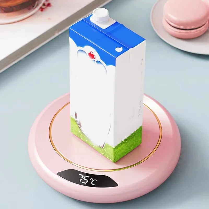 USB Heating Coaster 3 Speed Adjustment Thermostatic 55 Degrees Constant Temperature Warmer for Coffee Mug Milk Tea Water Cup