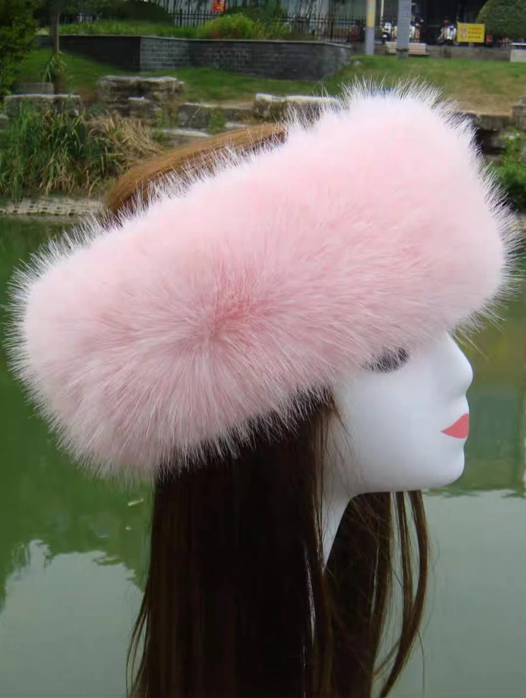 New Solid Color Plush Headband Winter Warm Faux Fur Hat Soft Elastic Beanies Coldproof Ear Warmer Adjustable Headbands For Women