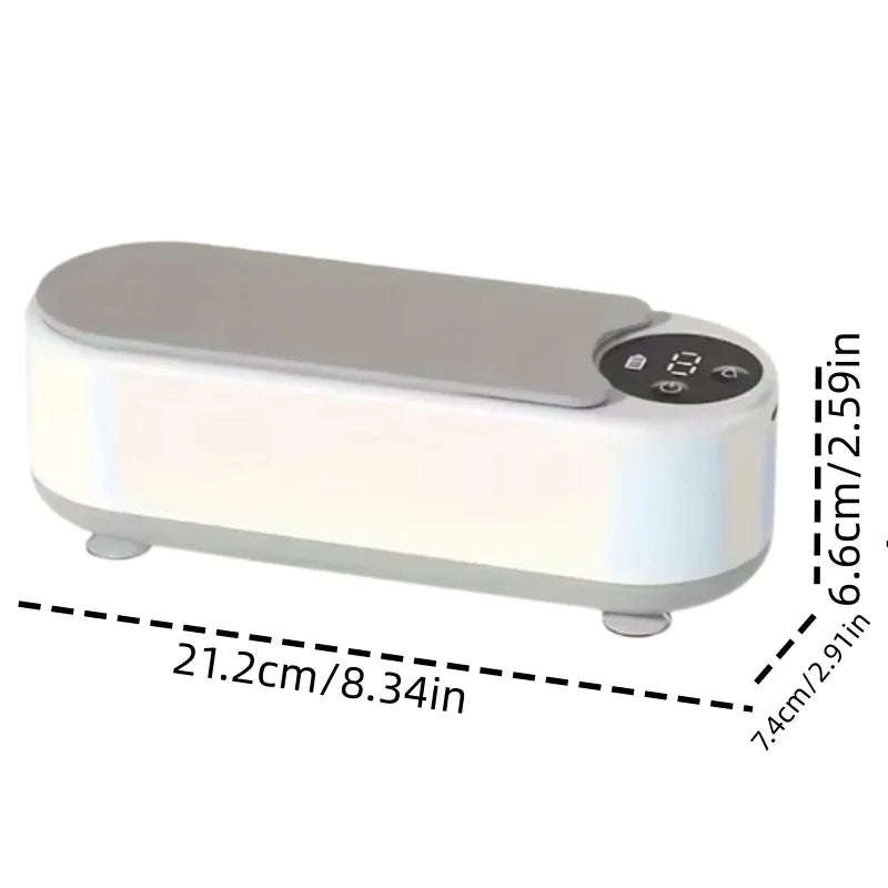 Eyeglass cleaning machine ultrahigh frequency full-automatic household cleaning jewelry mouthpiece small portable contact lens c