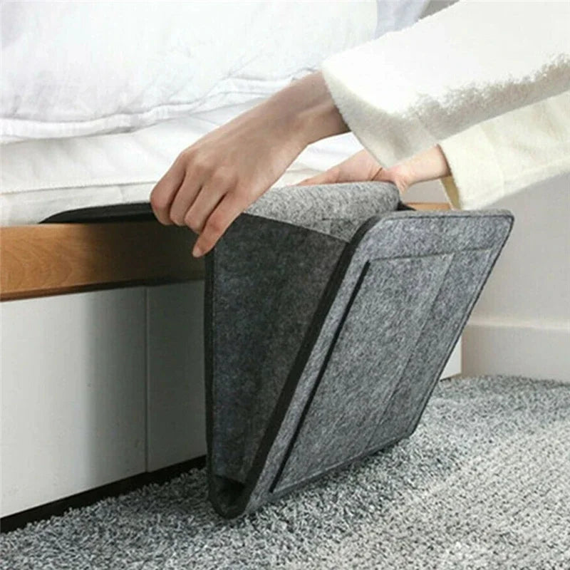 Baby Bed Bag Felt Bedside Storage Organizer Sofa TV Remote Control Hanging Couch Storage Organizer Bed Holder Pockets