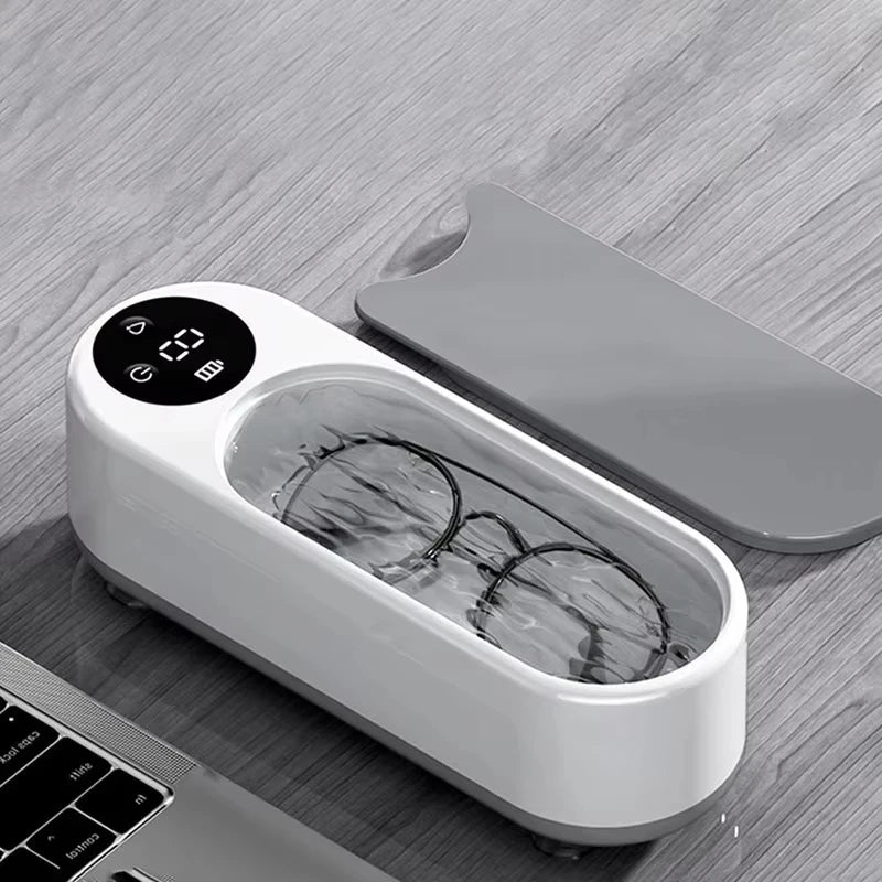 Eyeglass cleaning machine ultrahigh frequency full-automatic household cleaning jewelry mouthpiece small portable contact lens c